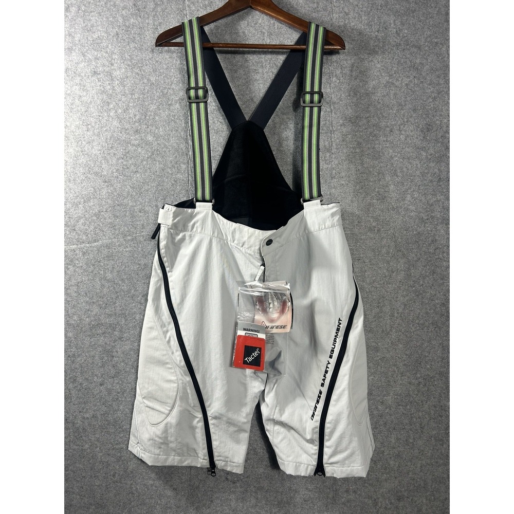 Dainese Ski Short 02 Bib Ski Snowboard Pants Grey XXL Tactel Padded NWT White